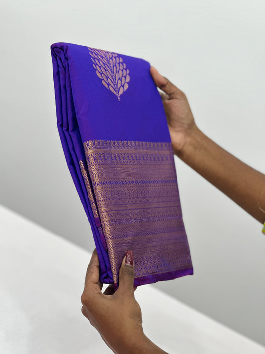 Kanchi Soft Silk Sarree with Leaf Motifs