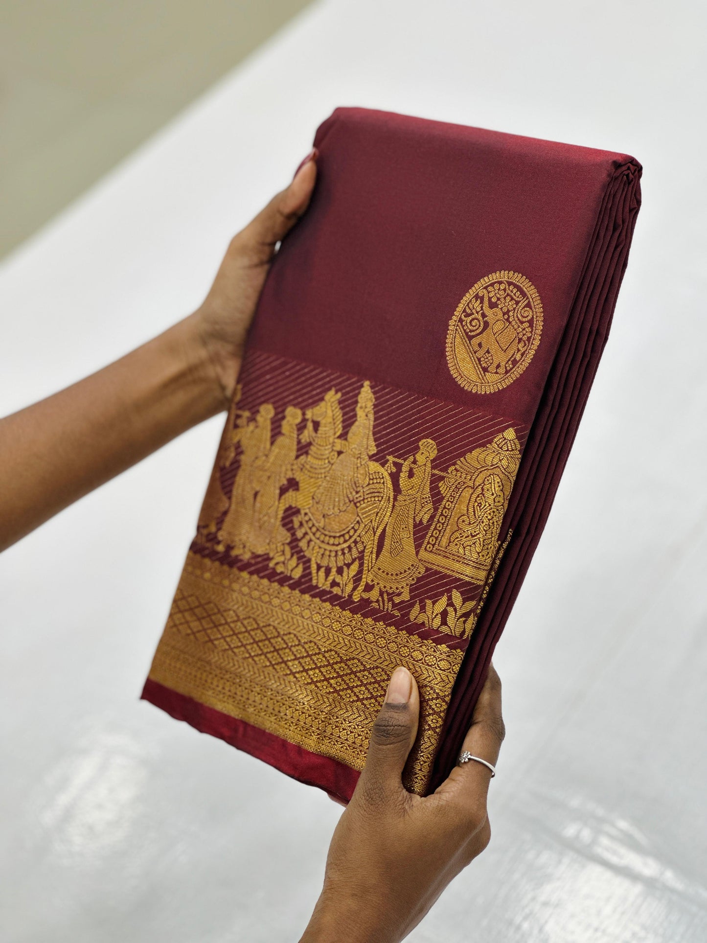Kanchipuram Pallakku Soft Silk Saree