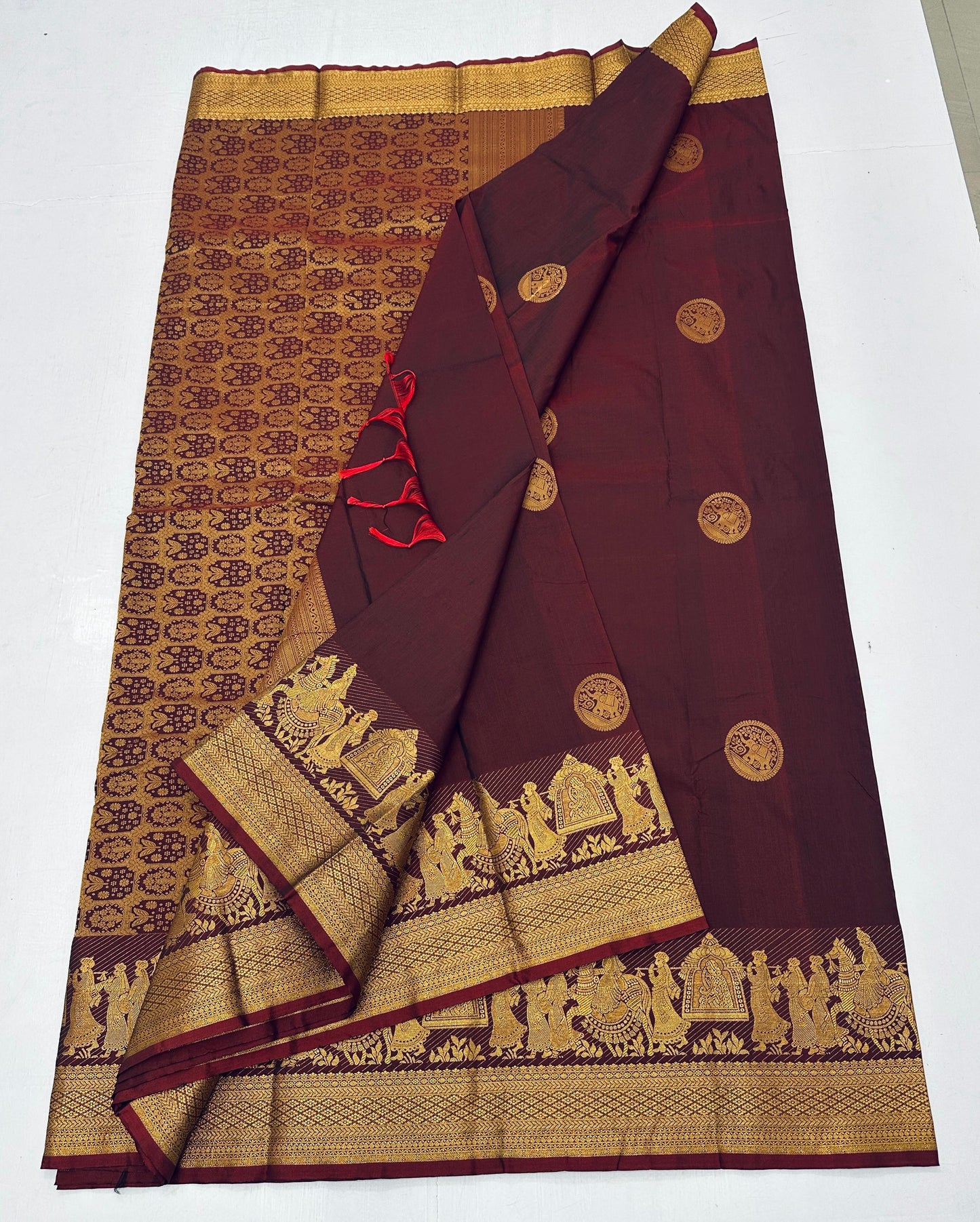 Kanchipuram Pallakku Soft Silk Saree